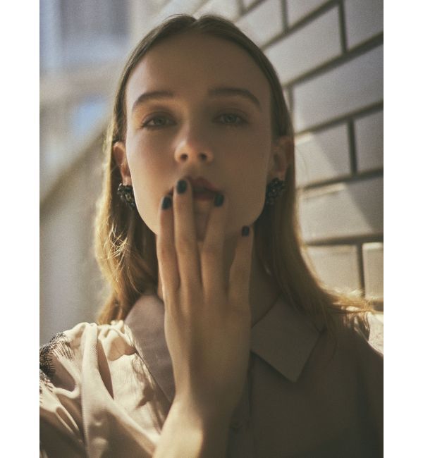 RESEXXY「ビーズビックフラワーピアス」|ピアス|