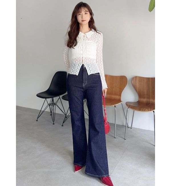 dazzlin「シュリンクレースコンパクトシャツ」|シャツ・ブラウス|