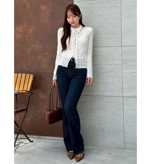 dazzlin「シュリンクレースコンパクトシャツ」|シャツ・ブラウス|