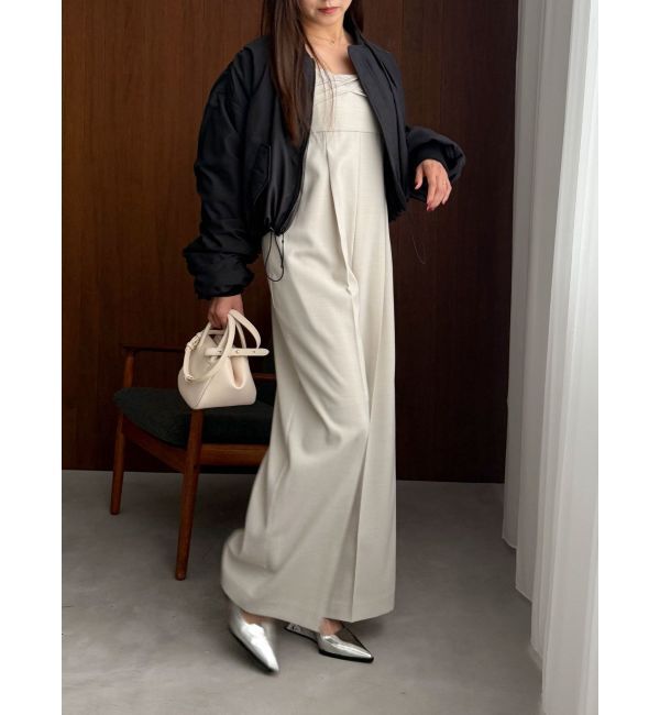 MERCURYDUO「【OUNNOUN】チュールレイヤードMA-1」|ブルゾン・スタジャン|