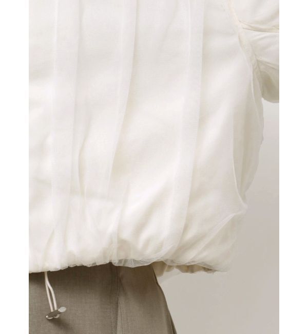 MERCURYDUO「【OUNNOUN】チュールレイヤードMA-1」|ブルゾン・スタジャン|