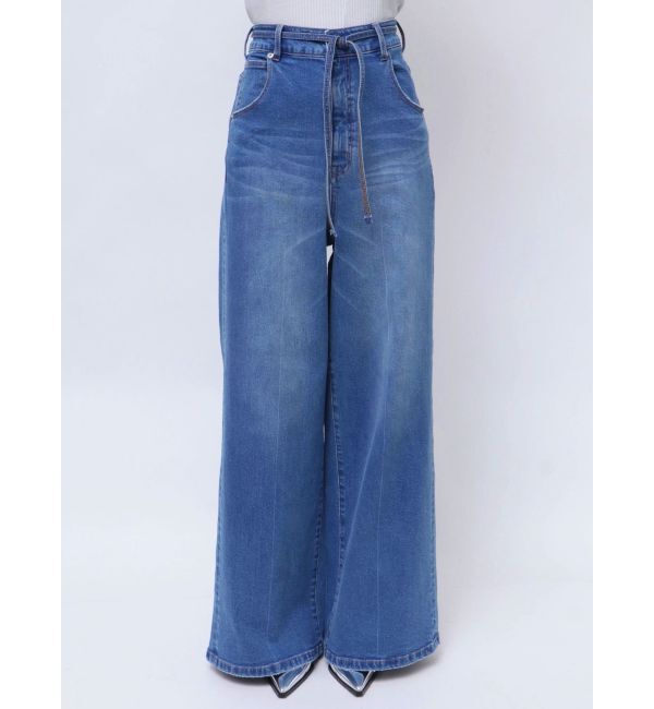 MERCURYDUO「【OUNNOUN】ハイライズワイドレッグデニム」|その他|