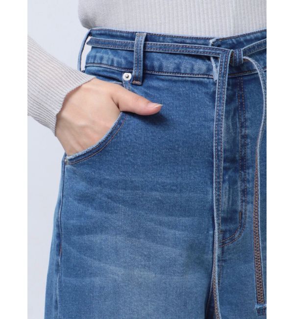 MERCURYDUO「【OUNNOUN】ハイライズワイドレッグデニム」|その他|