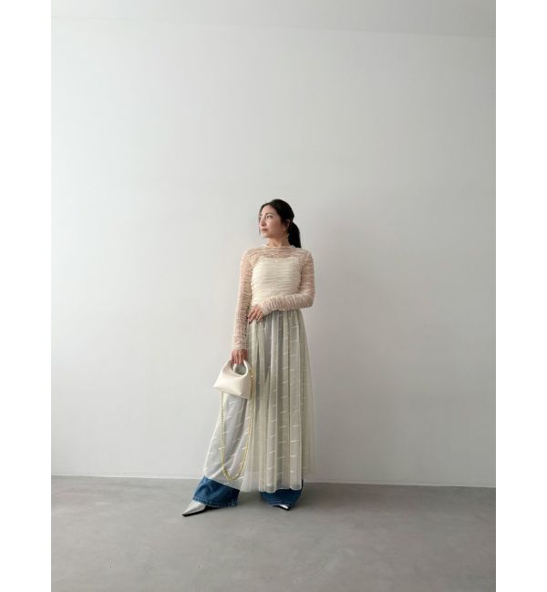 MERCURYDUO「【OUNNOUN】ハイライズワイドレッグデニム」|その他|