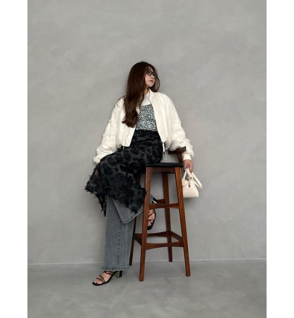 MERCURYDUO「【OUNNOUN】ハイライズワイドレッグデニム」|その他|