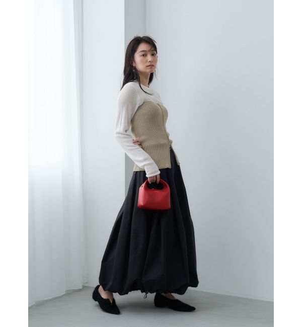 MERCURYDUO「【OUNNOUN】Vienna Top Handle Crossbody Bag」|ハンドバッグ|レッド