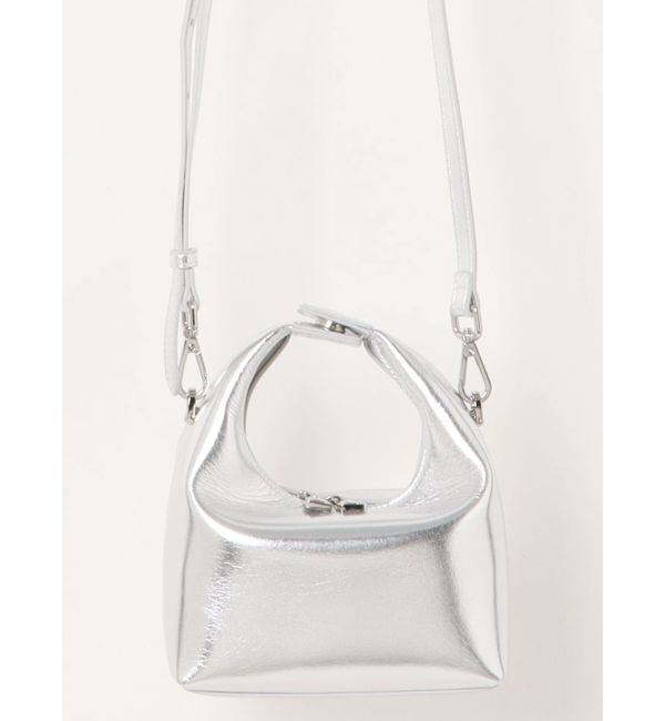 MERCURYDUO「【OUNNOUN】Vienna Top Handle Crossbody Bag」|ハンドバッグ|シルバー