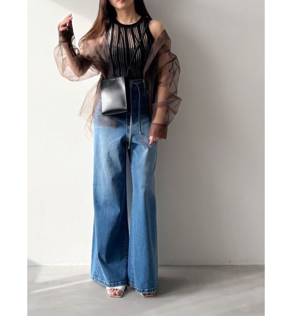 MERCURYDUO「【OUNNOUN】ランダムストライプアメスリニット」|ニット・セーター|