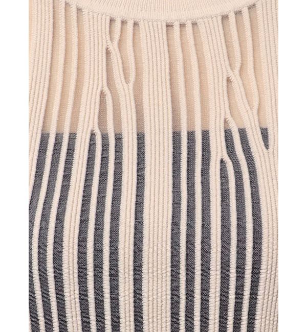MERCURYDUO「【OUNNOUN】ランダムストライプアメスリニット」|ニット・セーター|