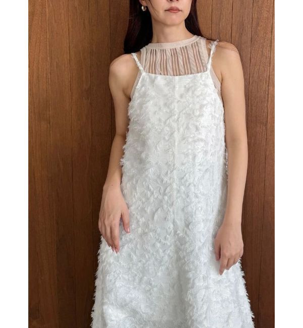 MERCURYDUO「【OUNNOUN】ランダムストライプアメスリニット」|ニット・セーター|ベージュ