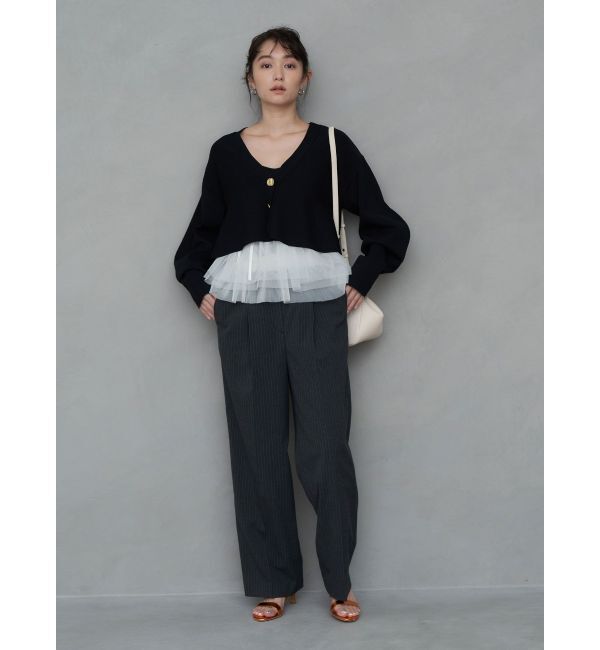 MERCURYDUO「Serena Ruched Hobo Handle Crossbody Bag」|ハンドバッグ|