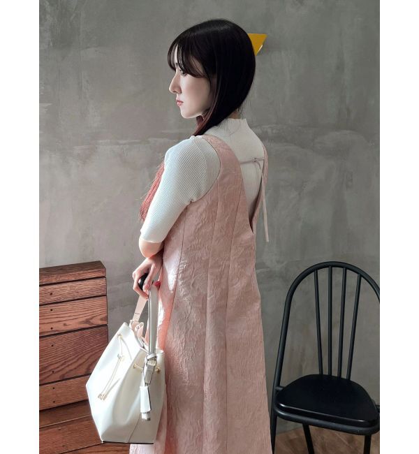 MERCURYDUO「ジャカードフィットアンドフレアジャンスカ」|ワンピース|