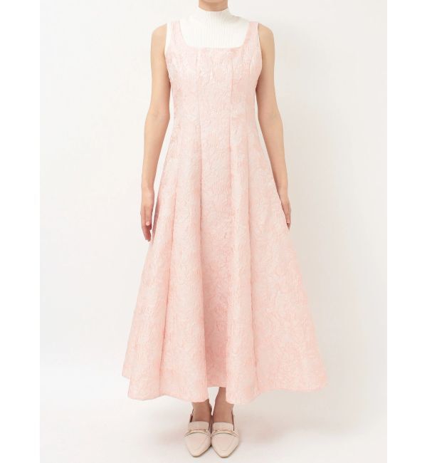 MERCURYDUO「ジャカードフィットアンドフレアジャンスカ」|ワンピース|