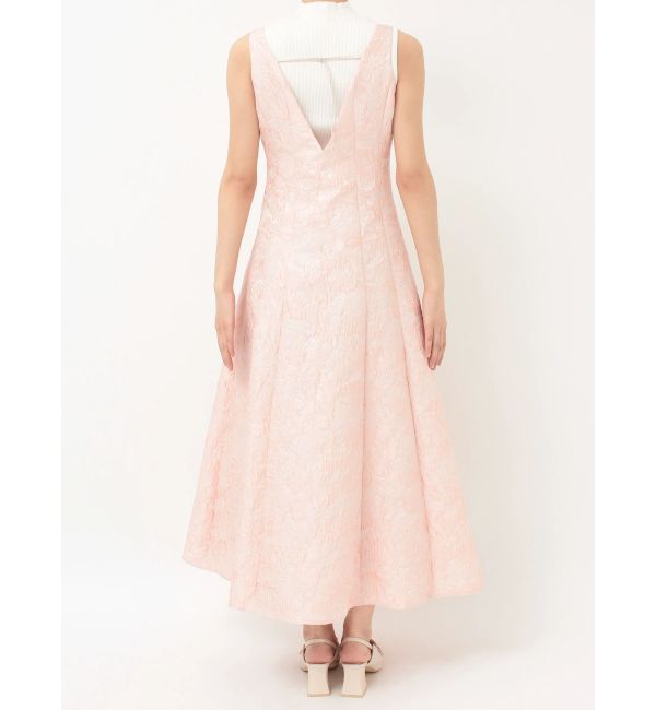 MERCURYDUO「ジャカードフィットアンドフレアジャンスカ」|ワンピース|