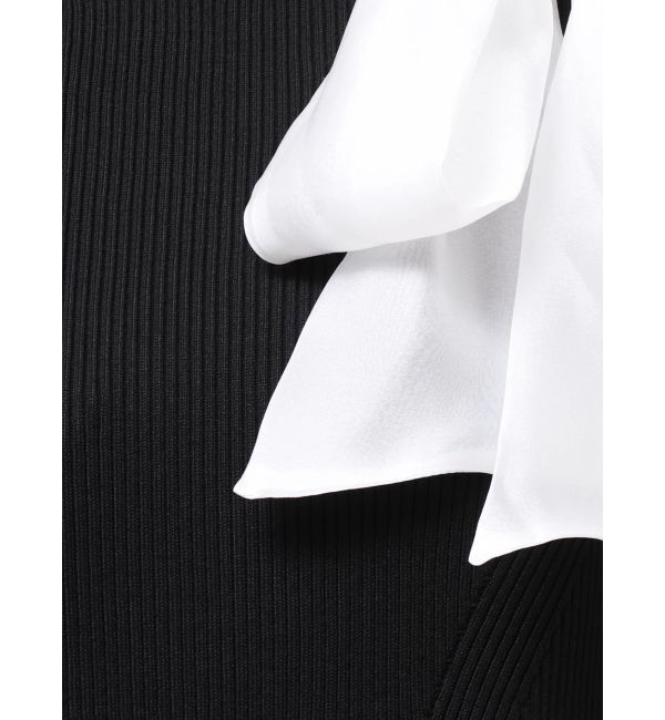 MERCURYDUO「ワンショルリボンティアードニットワンピース」|ワンピース|