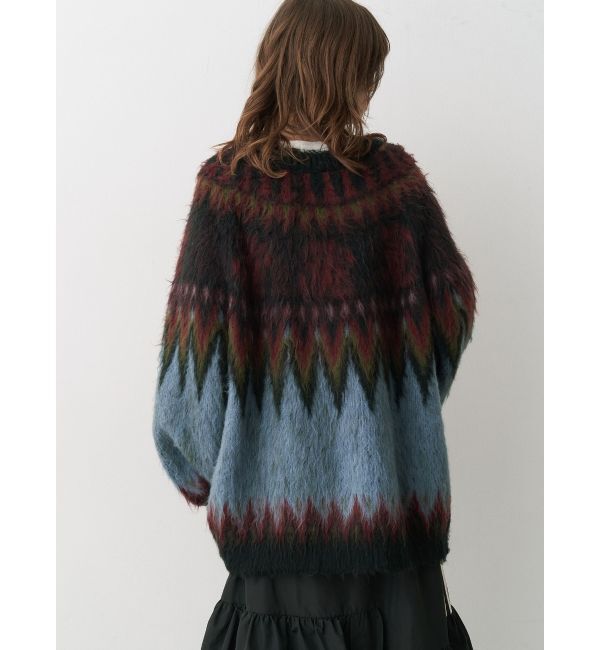 jouetie「パターンモヘアライクルーズカーデ」|カーディガン|