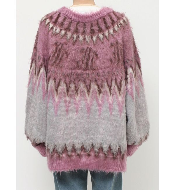 jouetie「パターンモヘアライクルーズカーデ」|カーディガン|