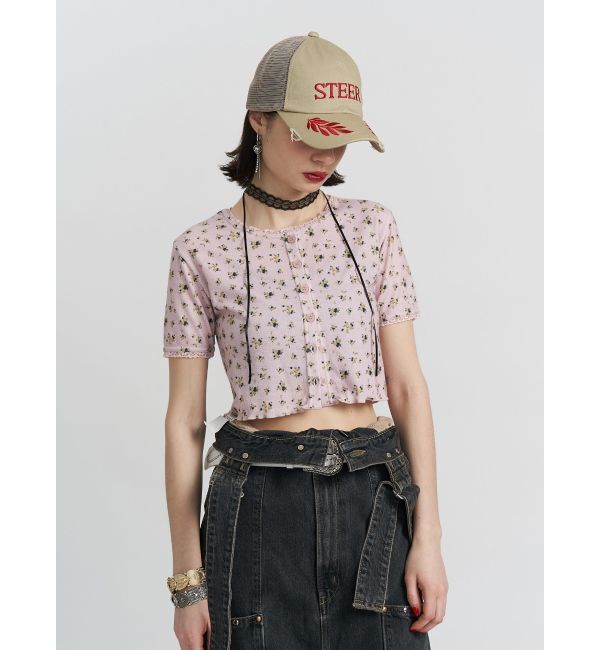 jouetie「フラワーカットカーデ【セット対応】」|カーディガン|