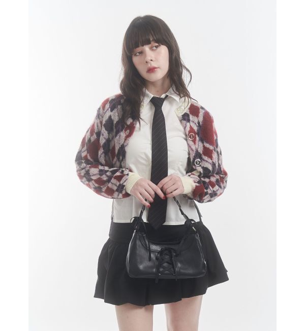 jouetie「2WAYパターンショートカーデ」|カーディガン|