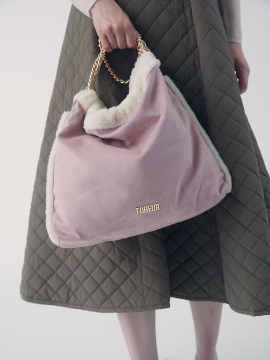 FURFUR「【WEB限定カラー】マテリアル巾着バッグ」|トートバッグ|