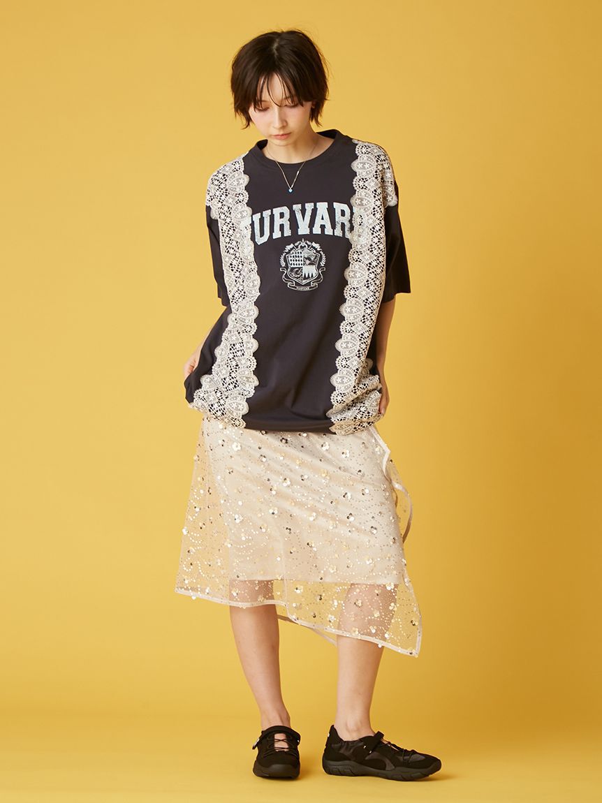 FURFUR「スパンコールラップスカート」|スカート|