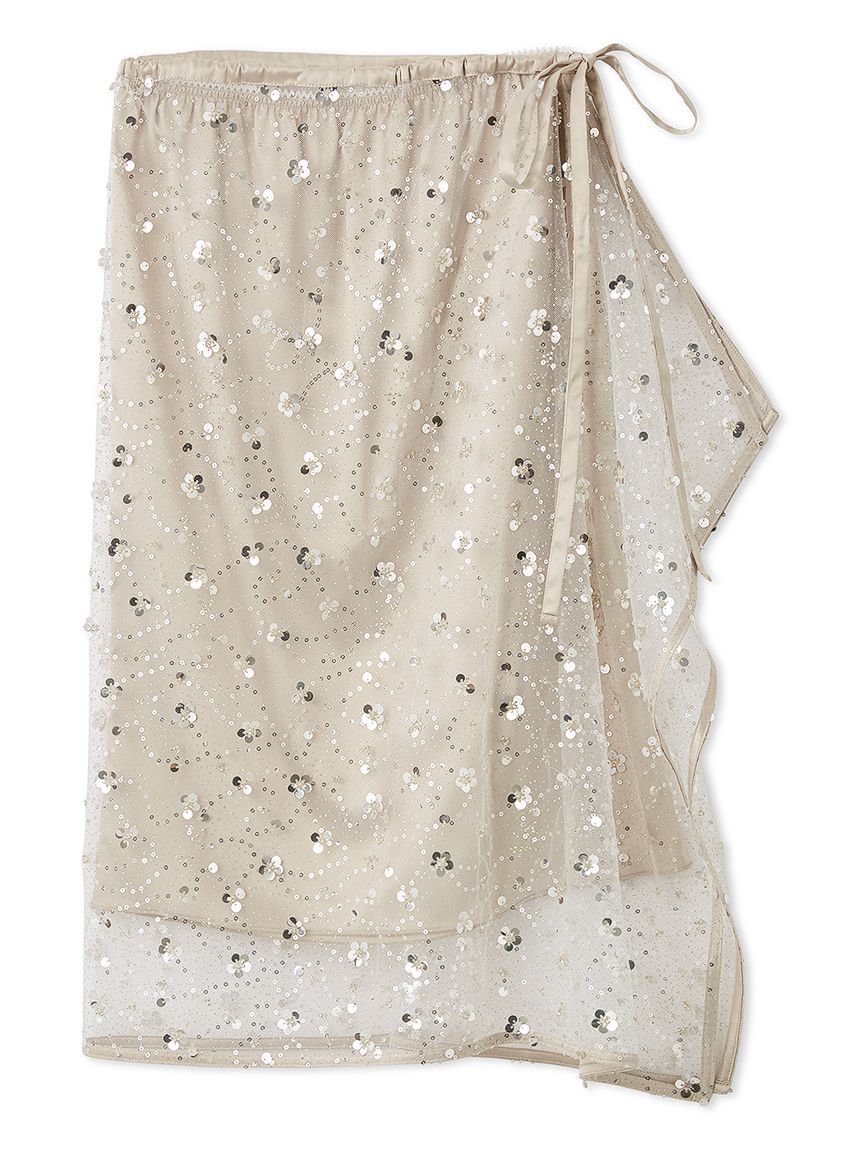 FURFUR「スパンコールラップスカート」|スカート|