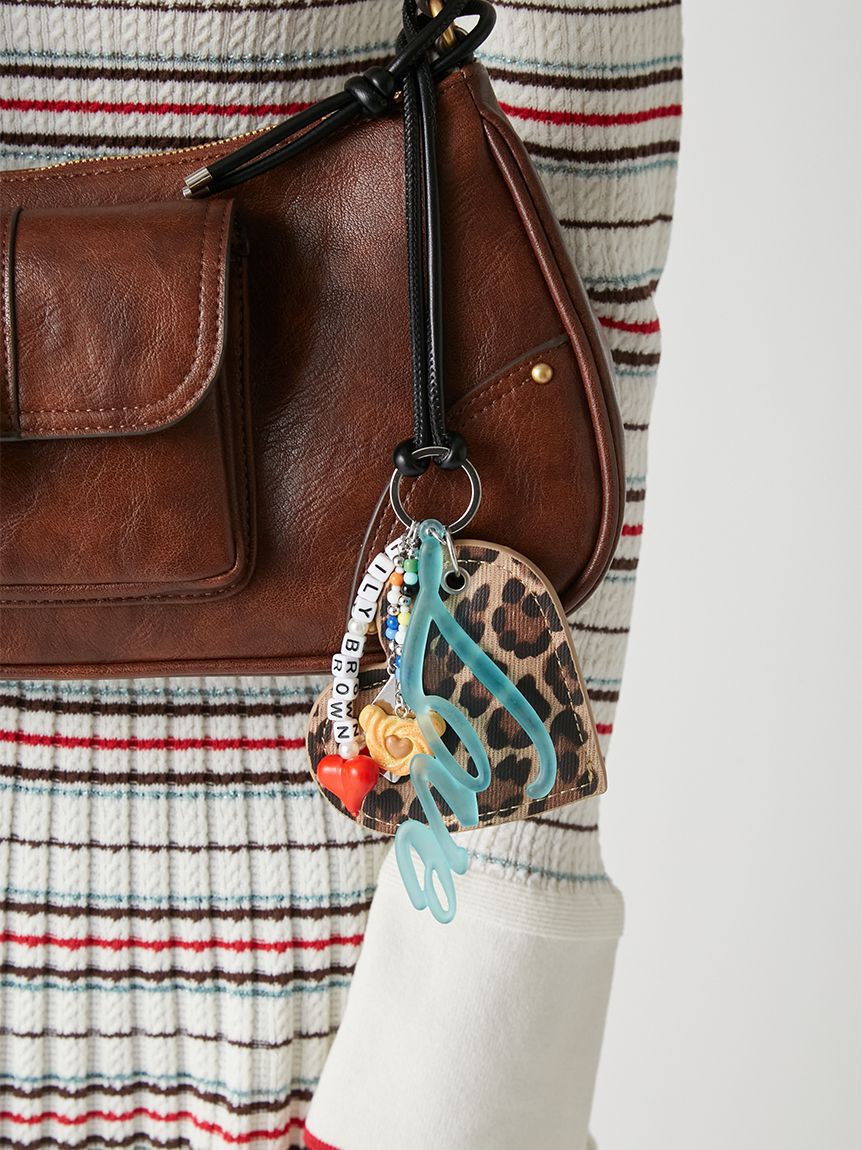 LILY BROWN「ハートモチーフキーチャーム<キーリング付き>」|キーケース|