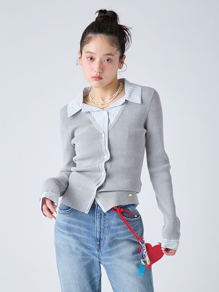 LILY BROWN「ハートモチーフキーチャーム<キーリング付き>」|キーケース|