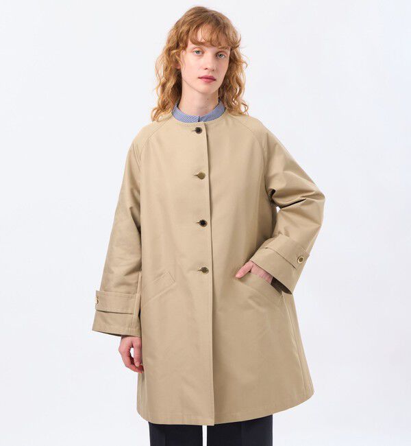 MACKINTOSH PHILOSOPHY「【WELBURY NO COLLAR(ウェルベリーノーカラー)】ダブルクロス製」|その他|ベージュ