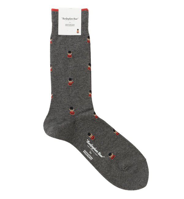 MACKINTOSH PHILOSOPHY「バッキンガムべア カジュアルソックス」|ソックス|グレー