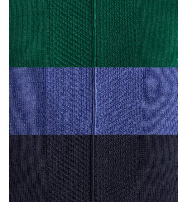 ikka「コットンミックスバックスリットニット」|プルオーバー|