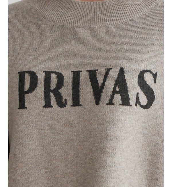 Lbc with Life「ジャカードロゴニット」|カーディガン|