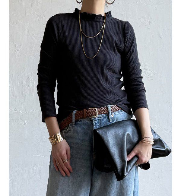 Lbc with Life「サンカクテレコエリフリルロンＴ」|Tシャツ・カットソー|