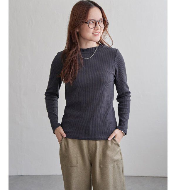 Lbc with Life「サンカクテレコエリフリルロンＴ」|Tシャツ・カットソー|