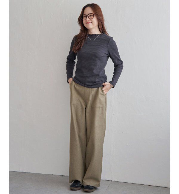 Lbc with Life「サンカクテレコエリフリルロンＴ」|Tシャツ・カットソー|