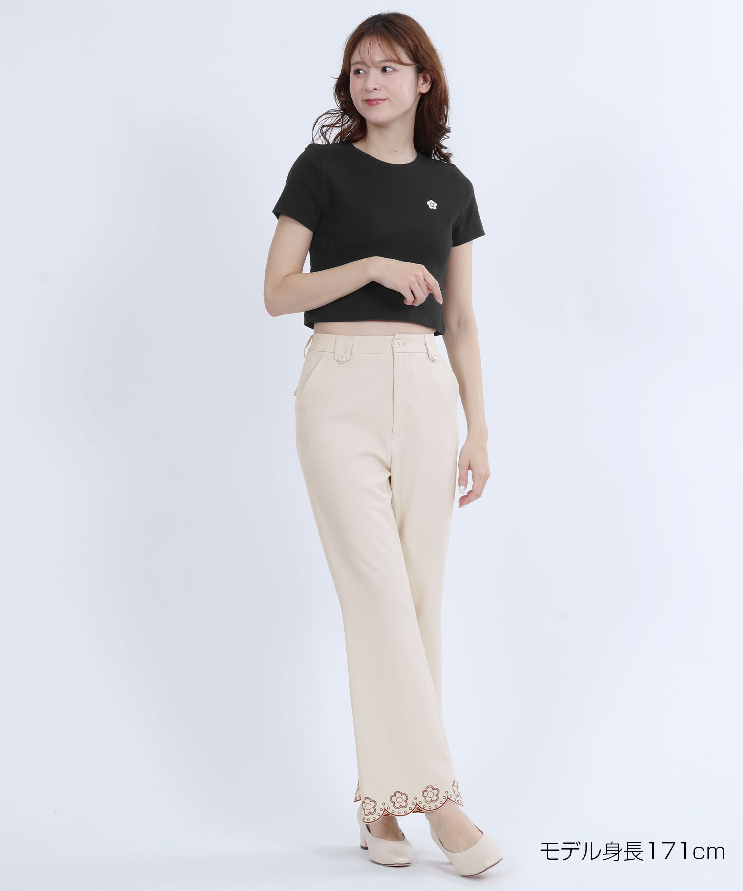 MARY QUANT「リブコンパクト Tシャツ」|Tシャツ・カットソー|