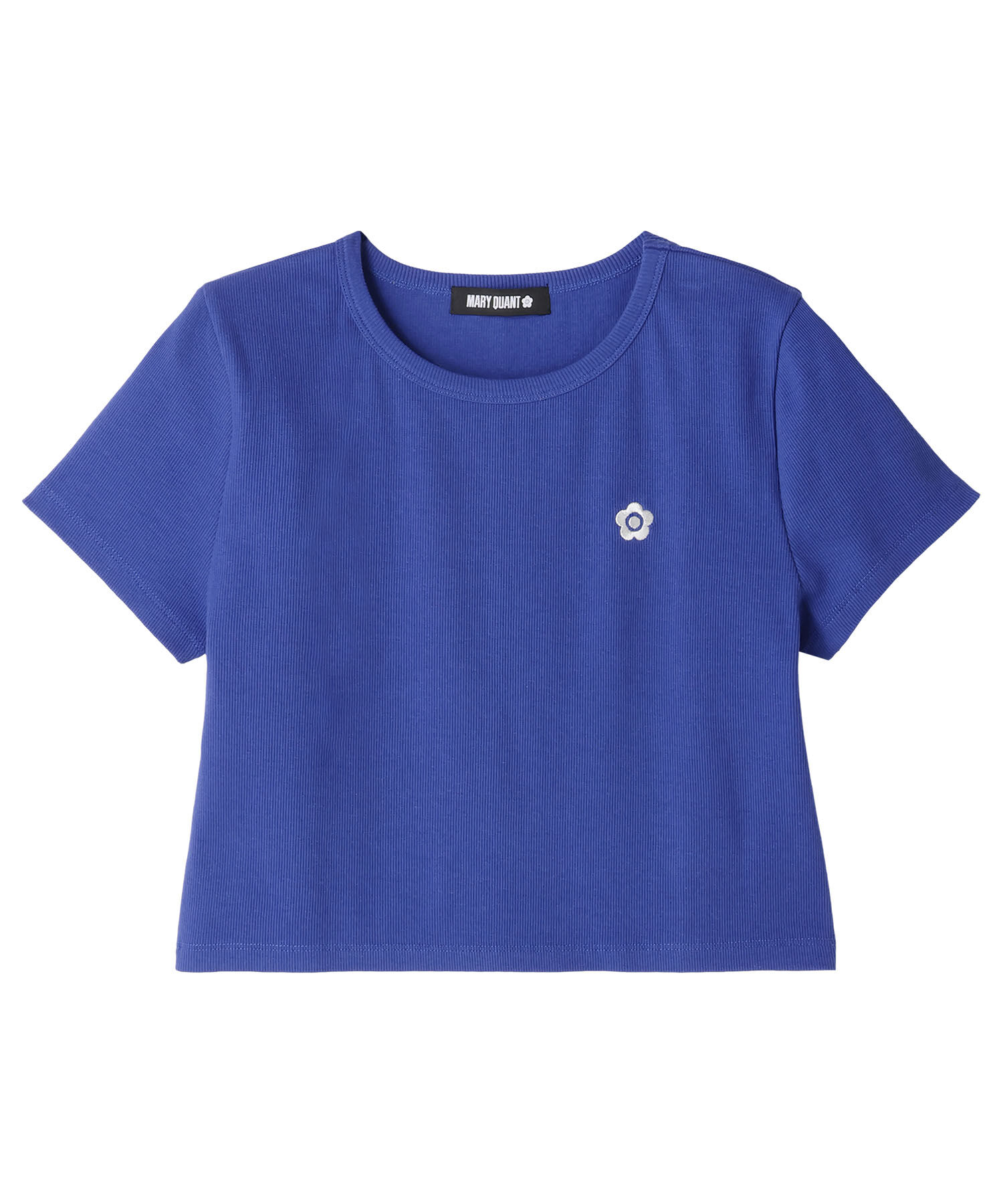 MARY QUANT「リブコンパクト Tシャツ」|Tシャツ・カットソー|ブルー