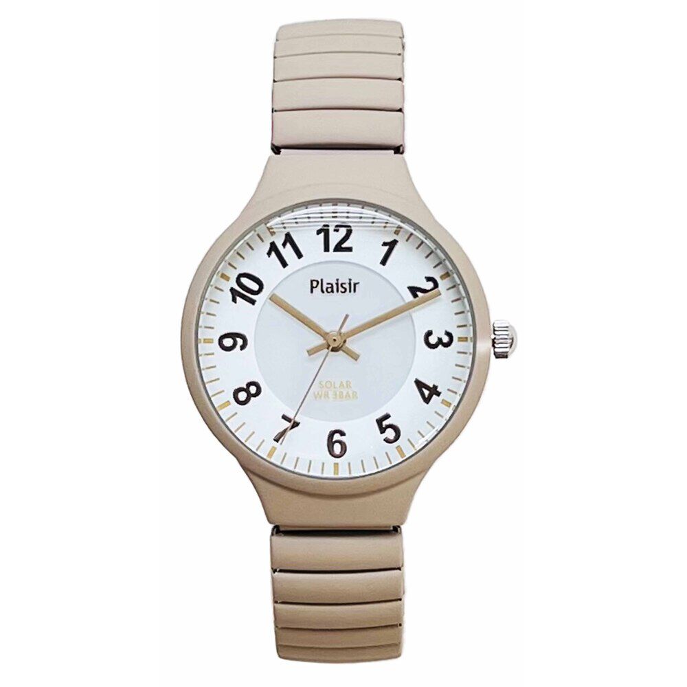 BACKYARD FAMILY「plaisir 時計 通販 腕時計 レディース ソーラー リストウォッチ リストウオッチ」|腕時計|ブラウン1