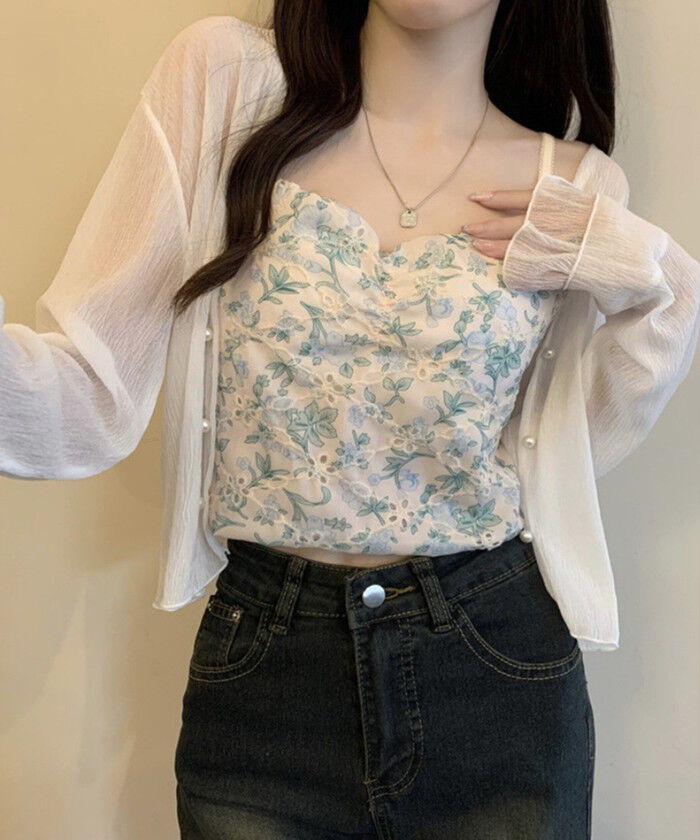 BACKYARD FAMILY「カーディガン レディース ショート丈 通販 シアーカーディガン ボレロ ショートカーディガン」|その他|