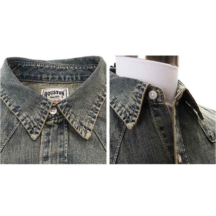 BACKYARD FAMILY「デニム ワークシャツ 通販 HOUSTON ヒューストン デニムシャツ 長袖シャツ 長袖」|その他|