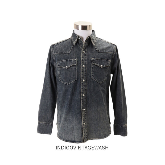 BACKYARD FAMILY「デニム ワークシャツ 通販 HOUSTON ヒューストン デニムシャツ 長袖シャツ 長袖」|その他|