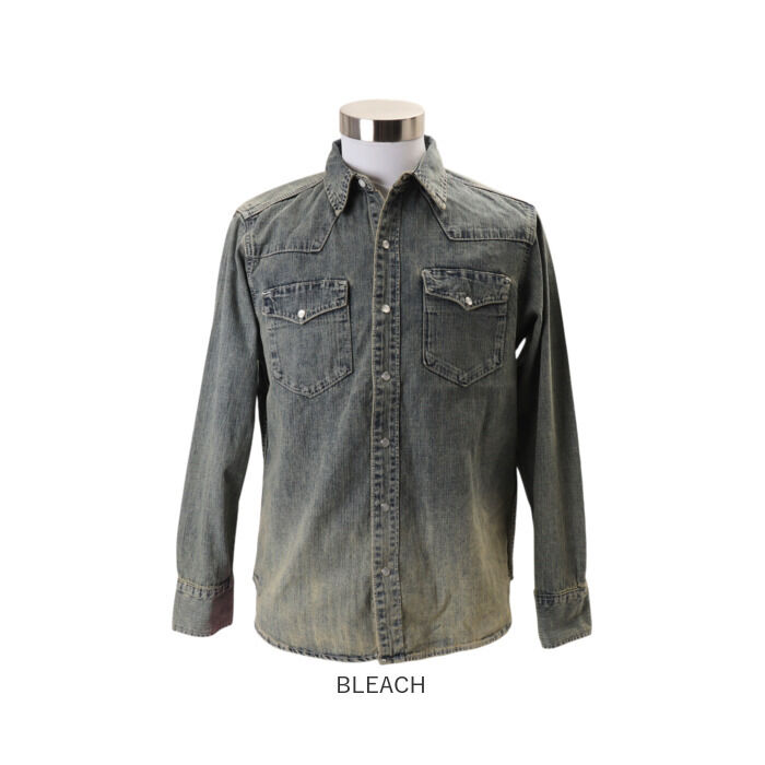 BACKYARD FAMILY「デニム ワークシャツ 通販 HOUSTON ヒューストン デニムシャツ 長袖シャツ 長袖」|その他|