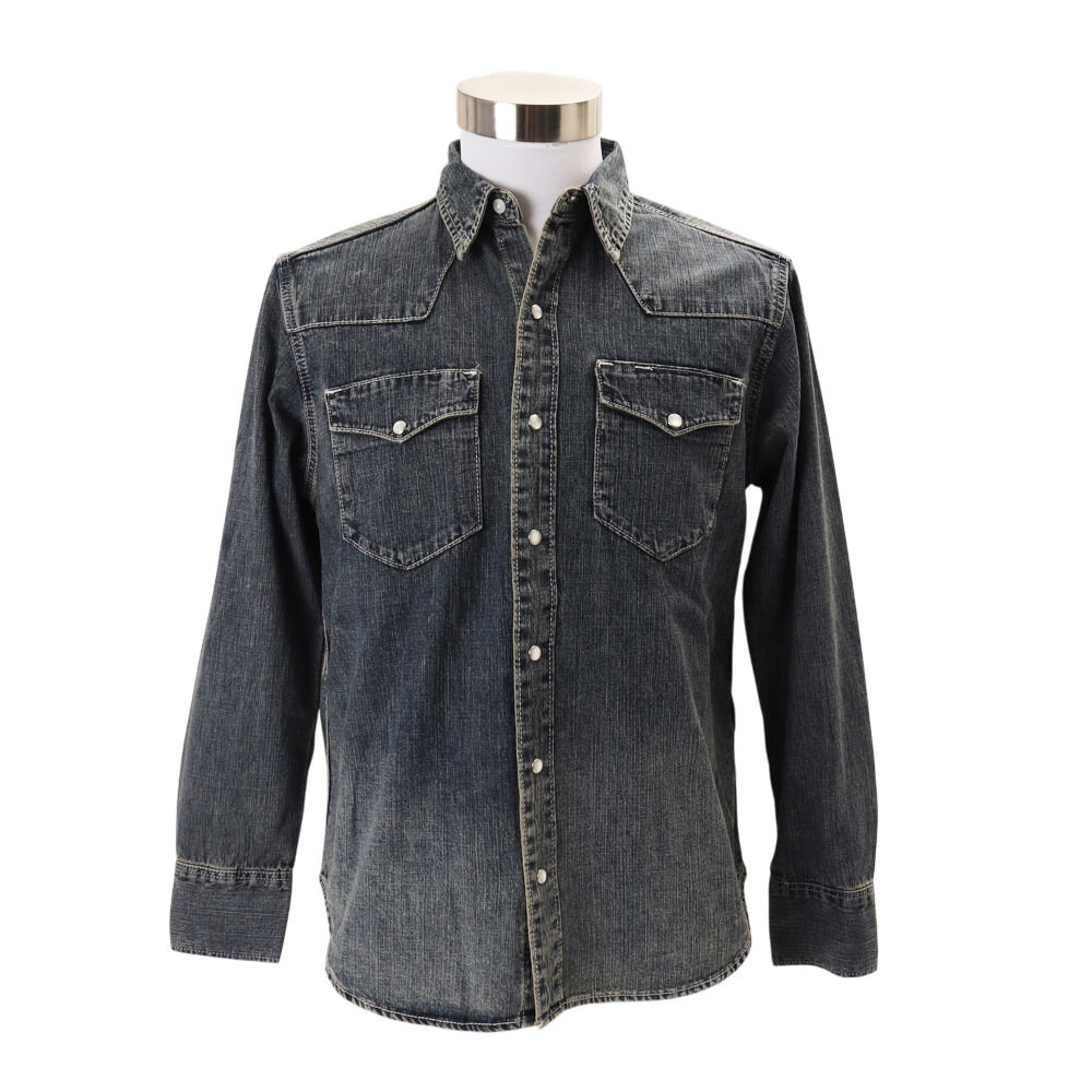 BACKYARD FAMILY「デニム ワークシャツ 通販 HOUSTON ヒューストン デニムシャツ 長袖シャツ 長袖」|その他|ブルー2
