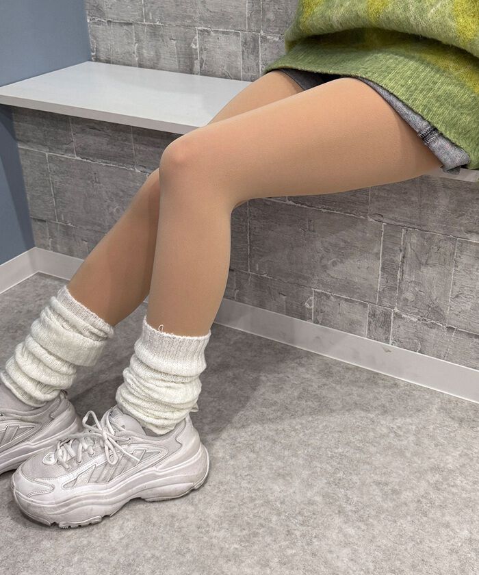 BACKYARD FAMILY「フェイクタイツ 裏起毛 肌色 通販 フェイク タイツ ストッキング風 ベージュ 肌色のタイツ」|その他|