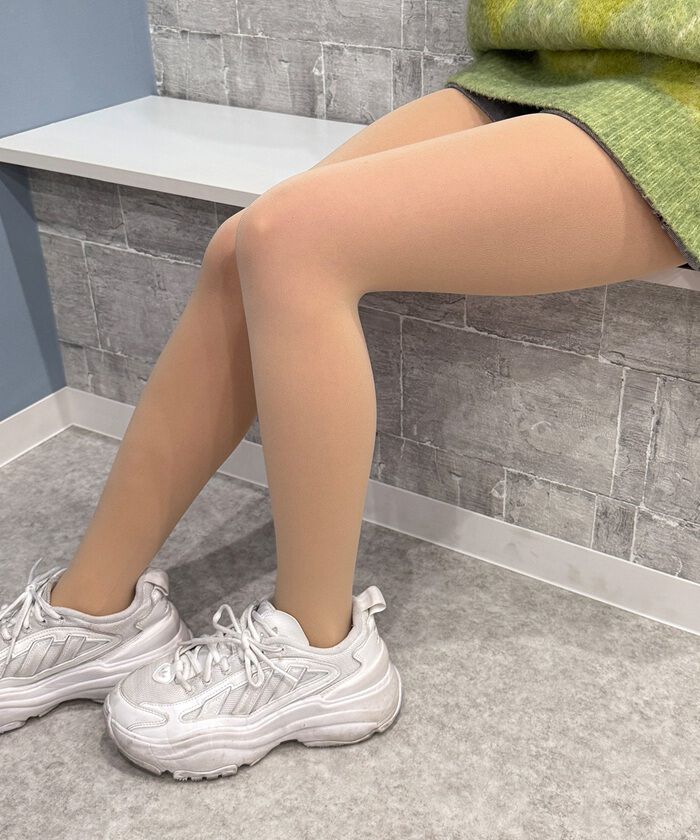 BACKYARD FAMILY「フェイクタイツ 裏起毛 肌色 通販 フェイク タイツ ストッキング風 ベージュ 肌色のタイツ」|その他|