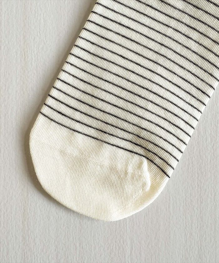 BACKYARD FAMILY「Diamond Hearts ソックス レディース ボーダー 通販 靴下 ミドルソックス」|ソックス|