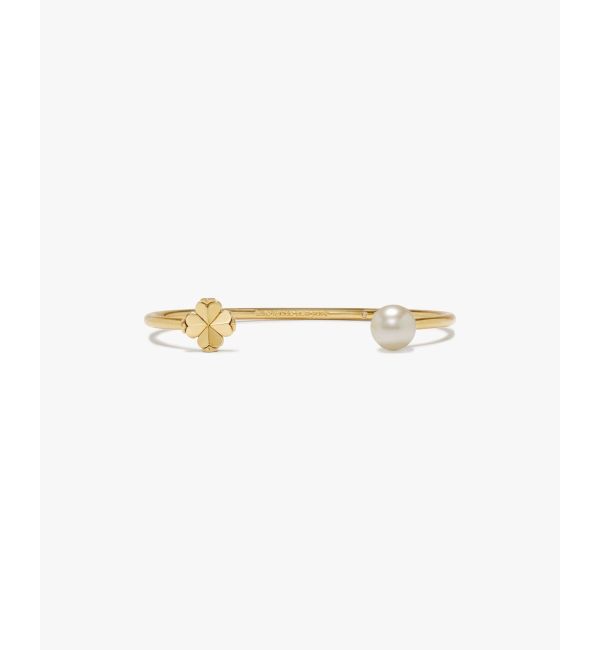 kate spade new york「スペード フラワー パール カフ」|ブレスレット・バングル|WHITE