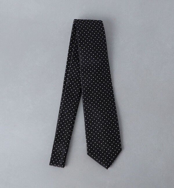 UNITED ARROWS「ツイル ミニ ドット ネクタイ」|ネクタイ・蝶ネクタイ|BLACK