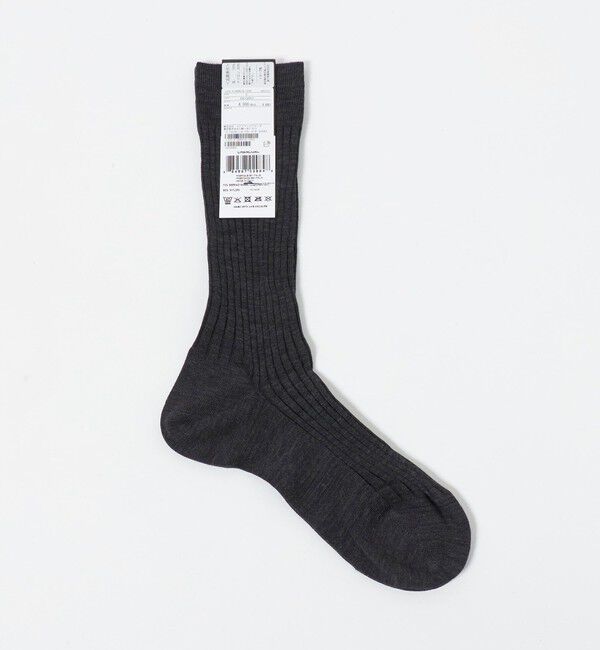 UNITED ARROWS「＜Pantherella＞カラー リブソックス」|ソックス|DK.GRAY
