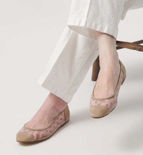 UNITED ARROWS「ドット バレエシューズ」|バレエシューズ|